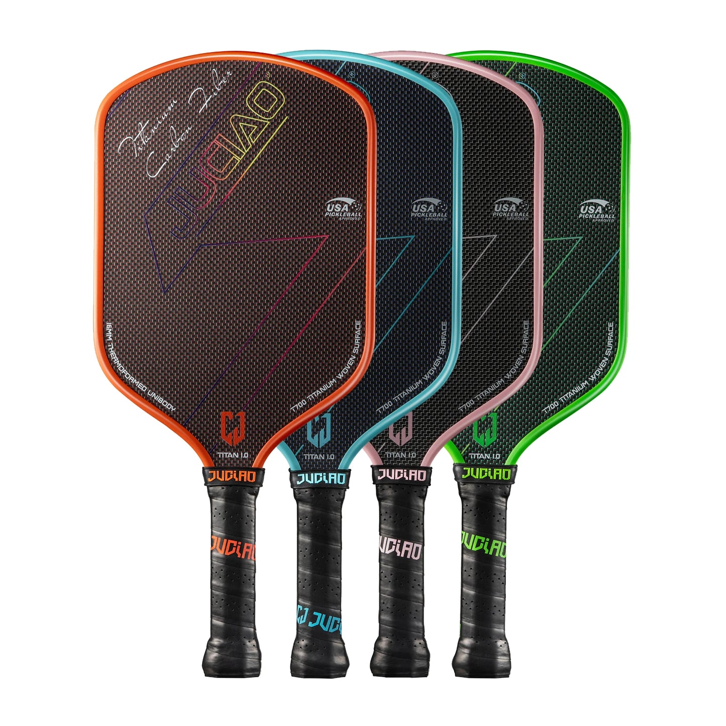 JUCIAO T-Titanium Pickleball Carbon Fiber Paddle