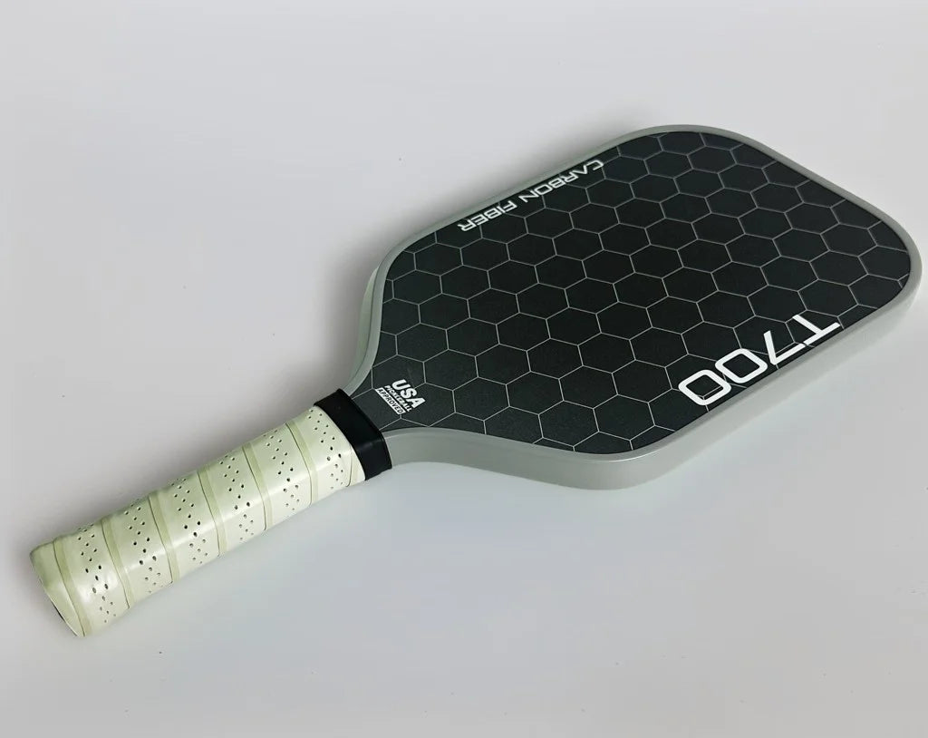 T700 Carbon Fiber Pickleball Paddle, Carbon Friction Surface, Polymer